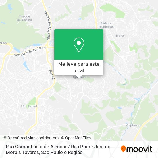 Rua Osmar Lúcio de Alencar / Rua Padre Jósimo Morais Tavares mapa