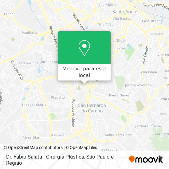 Dr. Fabio Salata - Cirurgia Plástica mapa