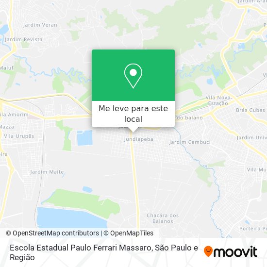 Escola Estadual Paulo Ferrari Massaro mapa