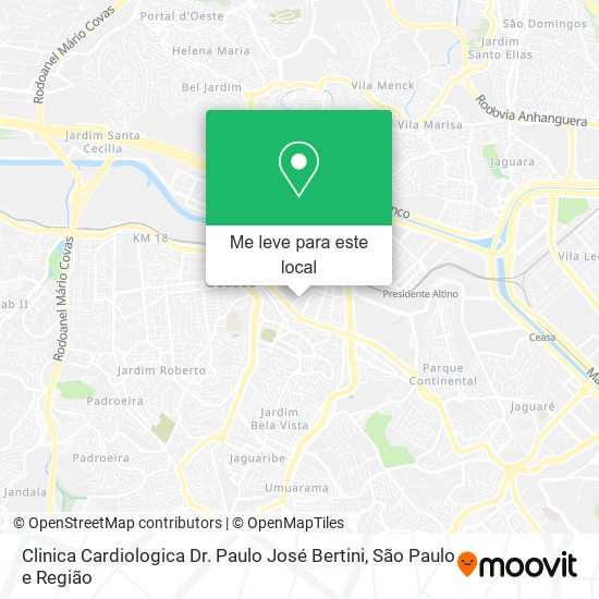 Clinica Cardiologica Dr. Paulo José Bertini mapa