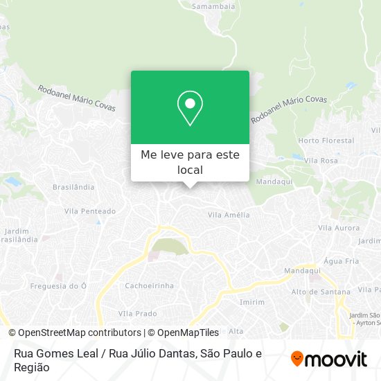 Rua Gomes Leal / Rua Júlio Dantas mapa