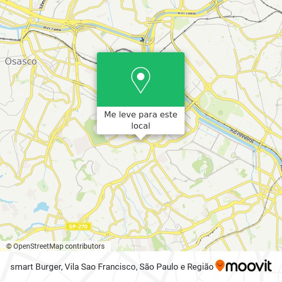 smart Burger, Vila Sao Francisco mapa