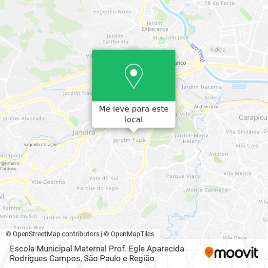 Escola Municipal Maternal Prof. Egle Aparecida Rodrigues Campos mapa