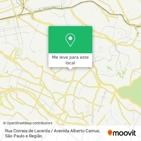 Rua Correia de Lacerda / Avenida Alberto Camus mapa