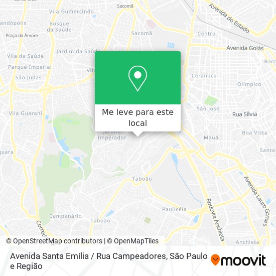Avenida Santa Emília / Rua Campeadores mapa