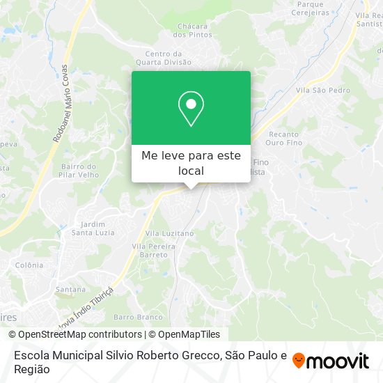 Escola Municipal Silvio Roberto Grecco mapa