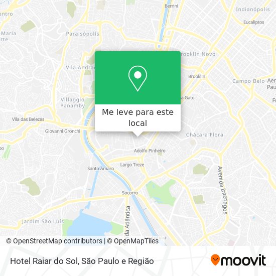 Hotel Raiar do Sol mapa