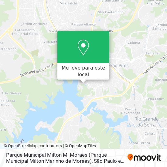 Parque Municipal Milton M. Moraes (Parque Municipal Milton Marinho de Moraes) mapa
