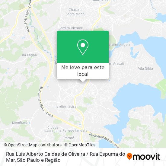 Rua Luís Alberto Caldas de Oliveira / Rua Espuma do Mar mapa
