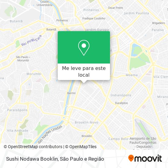 Sushi Nodawa Booklin mapa