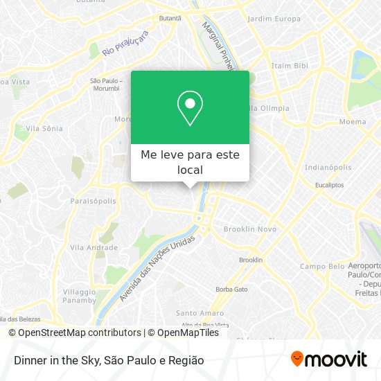 Dinner in the Sky mapa