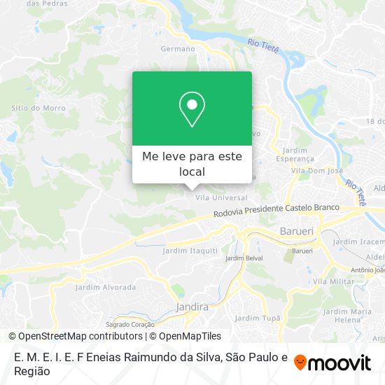 E. M. E. I. E. F Eneias Raimundo da Silva mapa