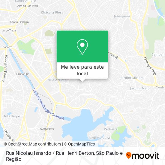 Rua Nicolau Isnardo / Rua Henri Berton mapa