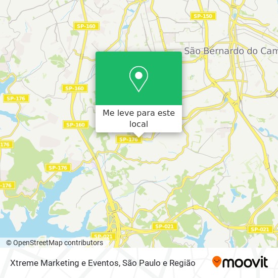 Xtreme Marketing e Eventos mapa