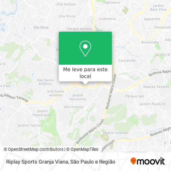 Riplay Sports Granja Viana mapa