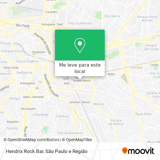 Hendrix Rock Bar mapa