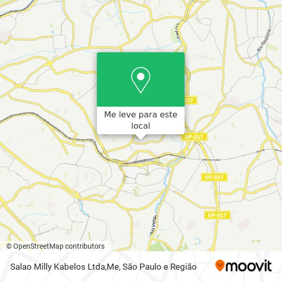 Salao Milly Kabelos Ltda,Me mapa