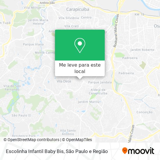 Escolinha Infantil Baby Bis mapa