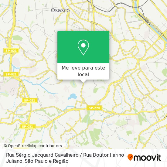 Rua Sérgio Jacquard Cavalheiro / Rua Doutor Ilarino Juliano mapa