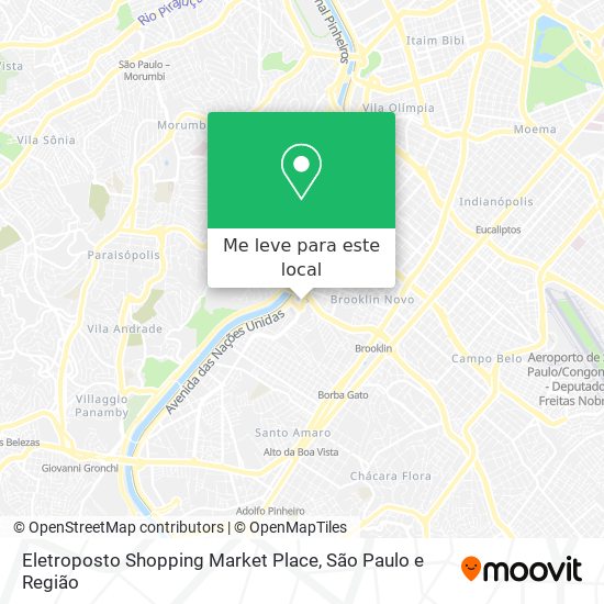 Eletroposto Shopping Market Place mapa