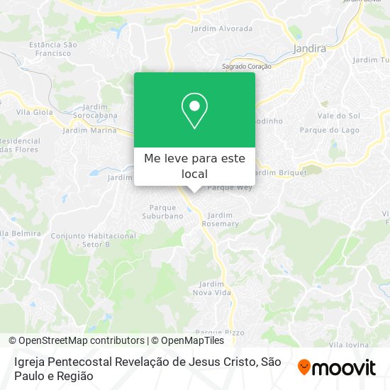 Igreja Pentecostal Revelação de Jesus Cristo mapa