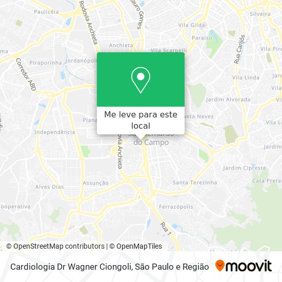 Cardiologia Dr Wagner Ciongoli mapa