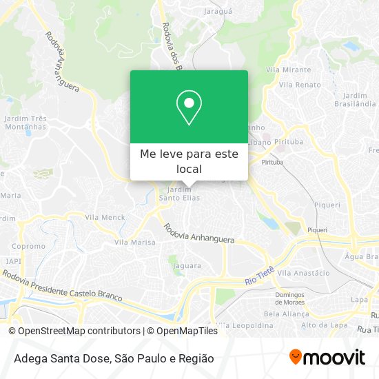 Adega Santa Dose mapa