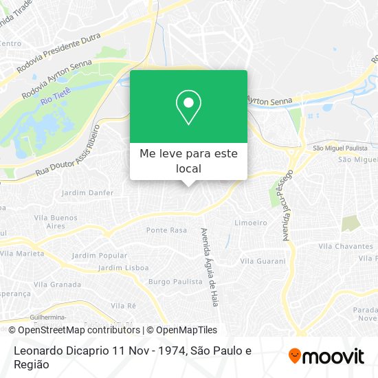Leonardo Dicaprio 11 Nov - 1974 mapa