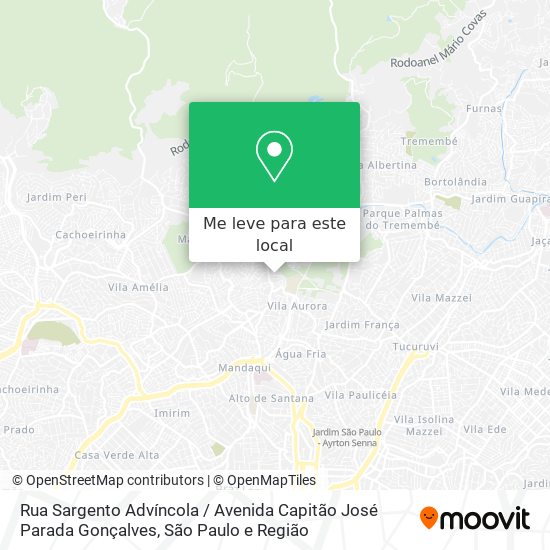 Rua Sargento Advíncola / Avenida Capitão José Parada Gonçalves mapa