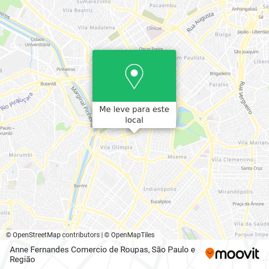Anne Fernandes Comercio de Roupas mapa