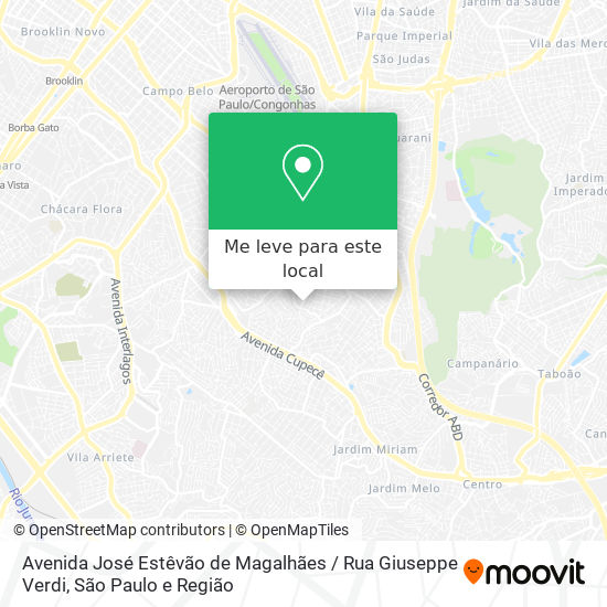 Avenida José Estêvão de Magalhães / Rua Giuseppe Verdi mapa