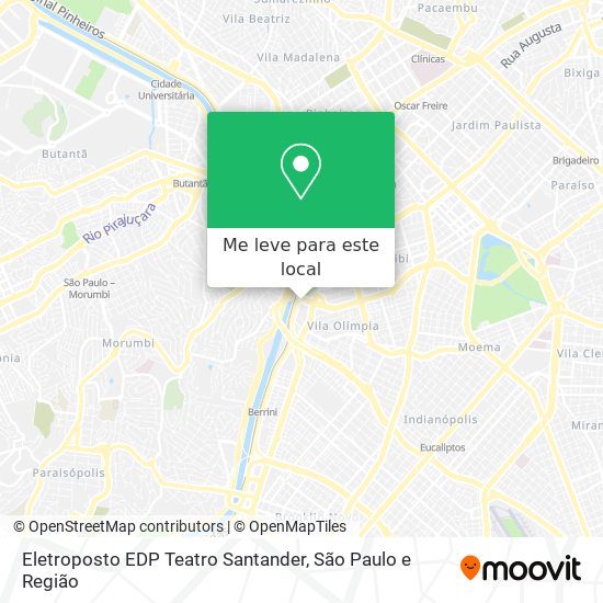 Eletroposto EDP Teatro Santander mapa