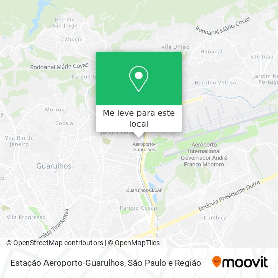 Estação Aeroporto-Guarulhos mapa