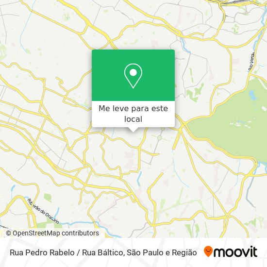 Rua Pedro Rabelo / Rua Báltico mapa