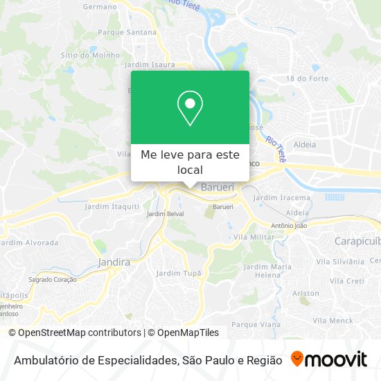 Ambulatório de Especialidades mapa