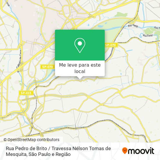 Rua Pedro de Brito / Travessa Nélson Tomas de Mesquita mapa