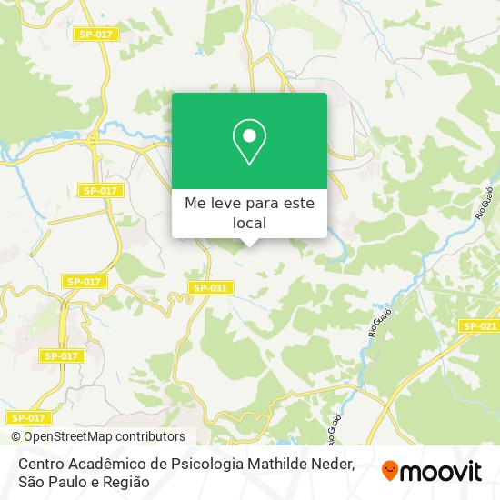 Centro Acadêmico de Psicologia Mathilde Neder mapa