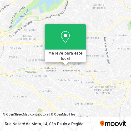 Rua Nazaré da Mota, 14 mapa
