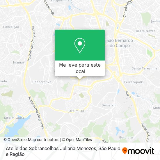 Ateliê das Sobrancelhas Juliana Menezes mapa