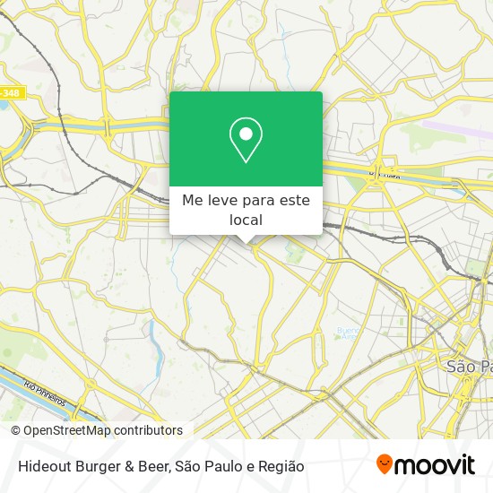 Hideout Burger & Beer mapa