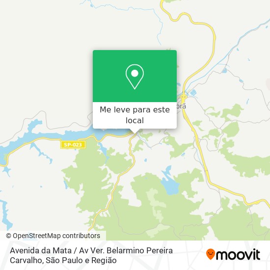 Avenida da Mata / Av Ver. Belarmino Pereira Carvalho mapa