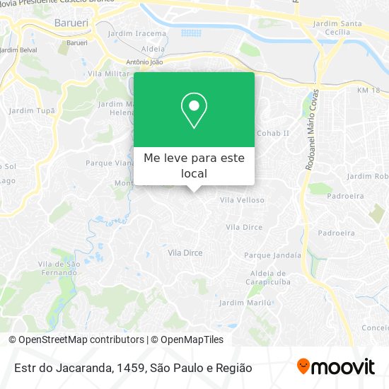 Estr do Jacaranda, 1459 mapa