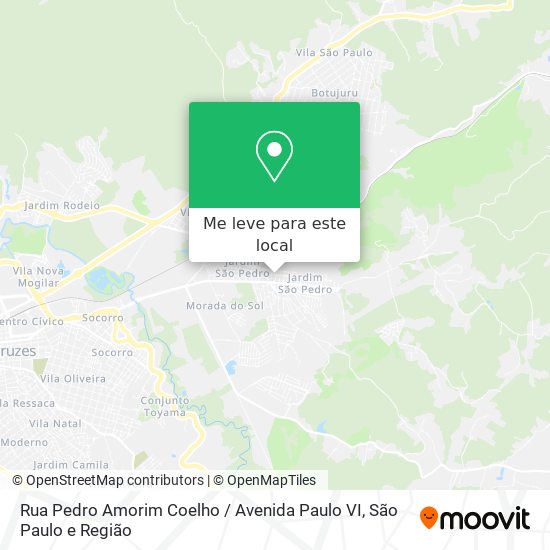 Rua Pedro Amorim Coelho / Avenida Paulo VI mapa