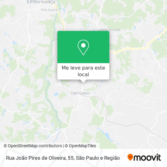 Rua João Pires de Oliveira, 55 mapa