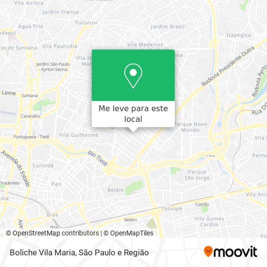 Boliche Vila Maria mapa