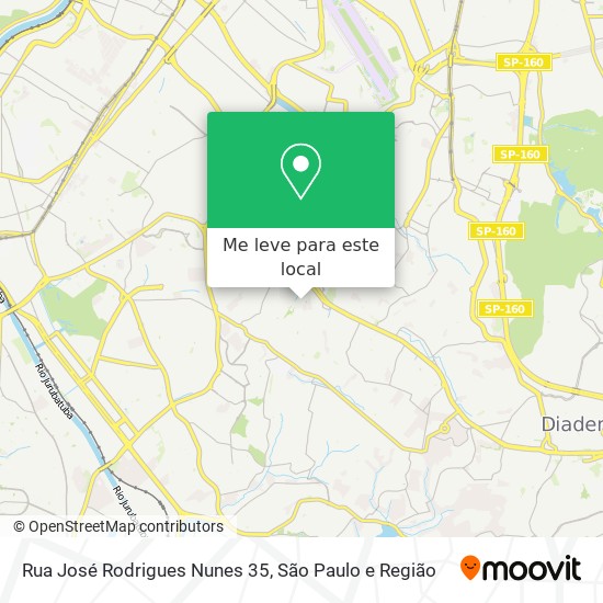 Rua José Rodrigues Nunes 35 mapa