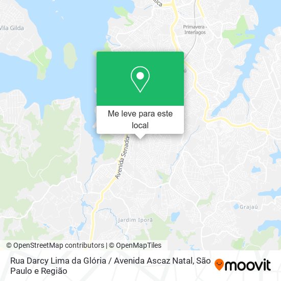 Rua Darcy Lima da Glória / Avenida Ascaz Natal mapa