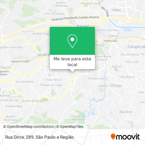 Rua Dirce, 289 mapa