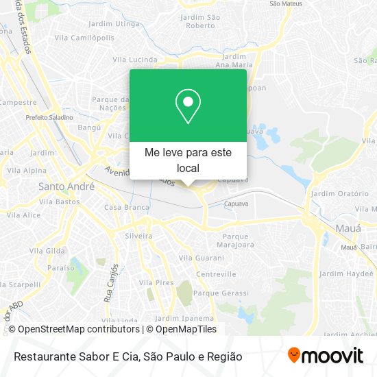 Restaurante Sabor E Cia mapa