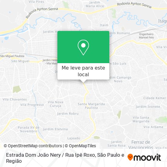 Estrada Dom João Nery / Rua Ipê Roxo mapa